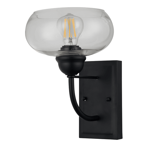 ASPEN 1LT W/B MATT BLACK LIGHTING