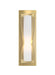 A modern ceiling fan with three broad sweeping blades in a silver finish and an integrated LED light.