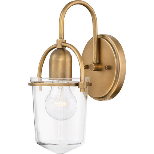 A traditional semi-flush mount ceiling light with a white glass dome and a dark bronze rim.