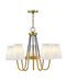 Heritage bronze outdoor post lantern with a traditional multi-tiered design and clear seeded glass panels.
