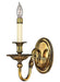 A traditional bronze chandelier with numerous candle-style lights arranged in two tiers.