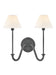 A modern rectangular wall light with a frosted glass diffuser and black trim.