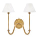 A side view of a dark bronze modern wall light with a frosted glass panel.