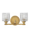 A traditional semi-flush mount ceiling light with a bell-shaped clear seeded glass shade and a dark bronze finish.