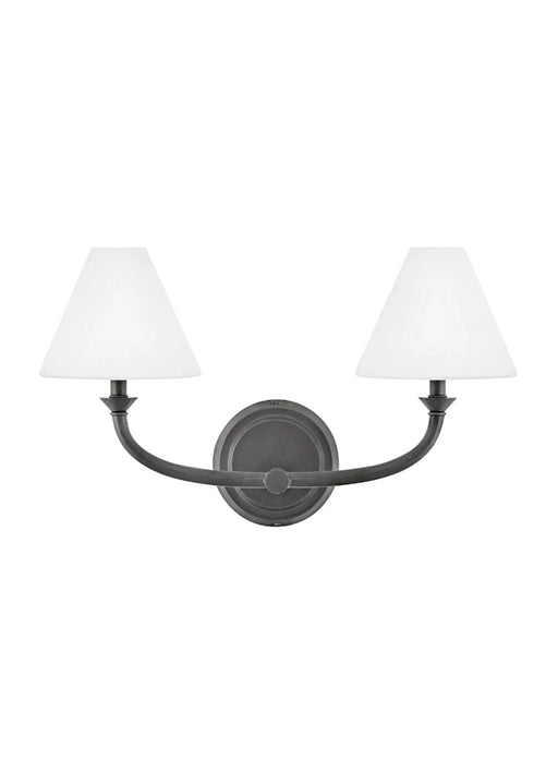 A modern rectangular wall light with an opencage-like design in a black finish