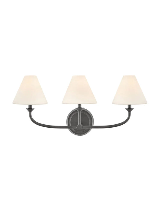 A modern rectangular wall light with an opencage-like design in a black finish.