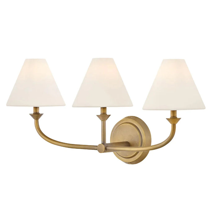 An angled view of a dark bronze open-cage wall light.