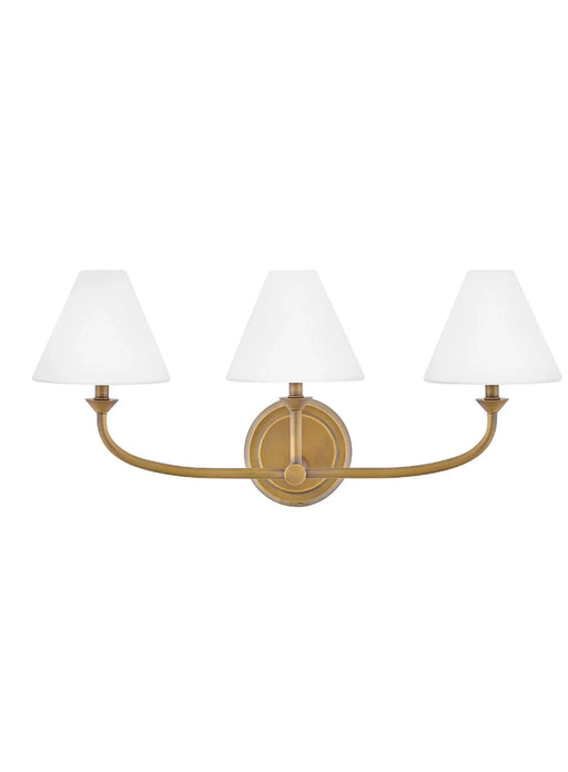 A modern rectangular wall light with an opencage-like design in a dark bronze finish.