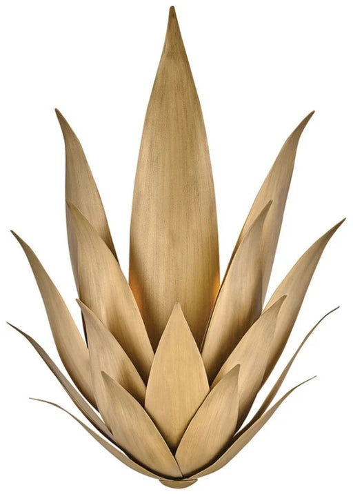 A decorative wall art piece with a textured gold and black abstract design.