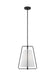 Brushed nickel flush mount ceiling light with a circular frame and an alabaster glass diffuser.