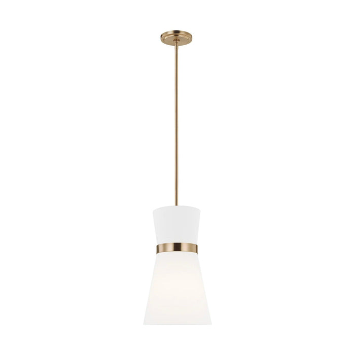 Modern black and gold linear ceiling light.