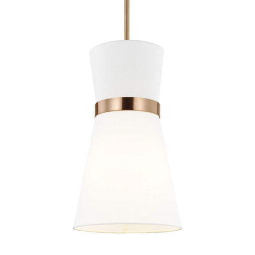 Modern black and gold linear ceiling light, angled view.