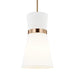 Modern black and gold linear ceiling light, angled view.
