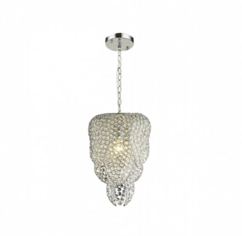 Contemporary LED pendant light with a circular black frame and a diffused interior.