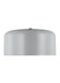 Dark bronze semi-flush mount ceiling light with a circular frosted glass shade.