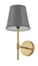 A modern outdoor wall light with a frosted glass diffuser and a dark bronze finish.