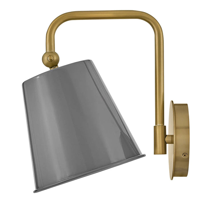 A close-up of a modern dark bronze outdoor wall light with a frosted glass diffuser.