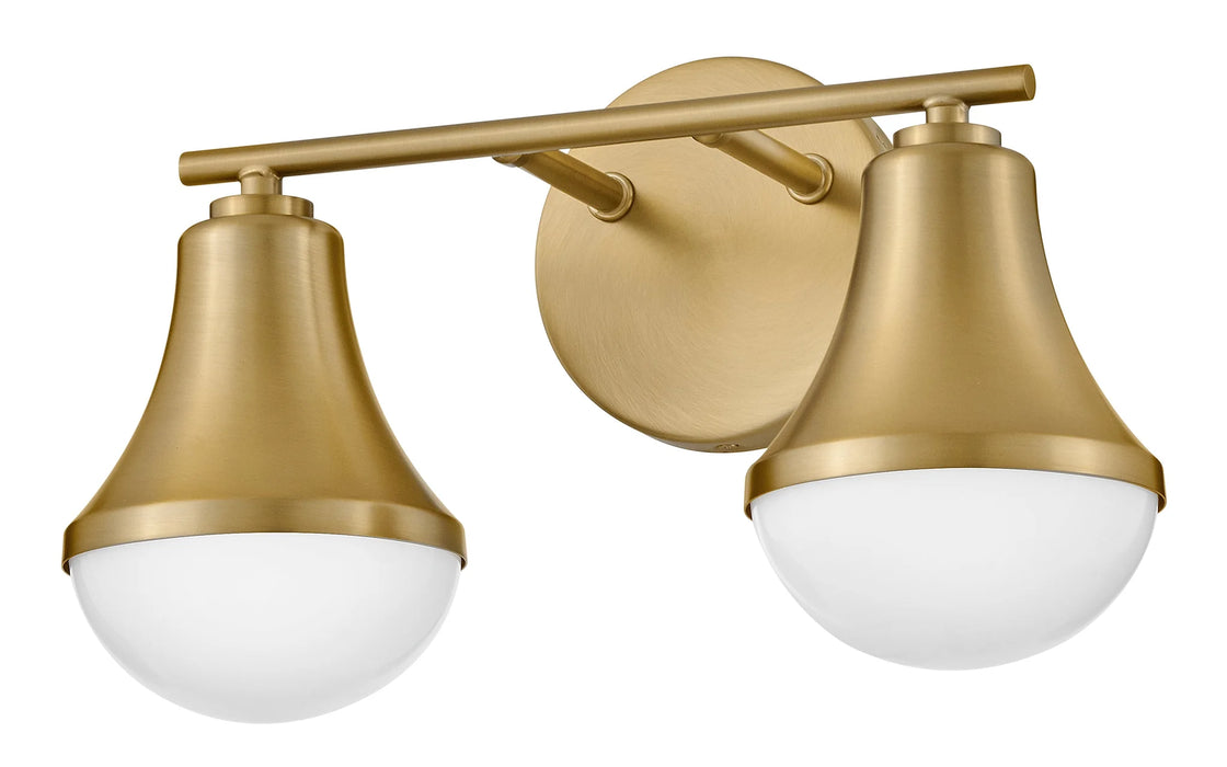 A Haddie ceiling fan with light gray blades and an integrated light seen from a side angle.