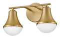 A Haddie ceiling fan with light gray blades and an integrated light seen from a side angle.