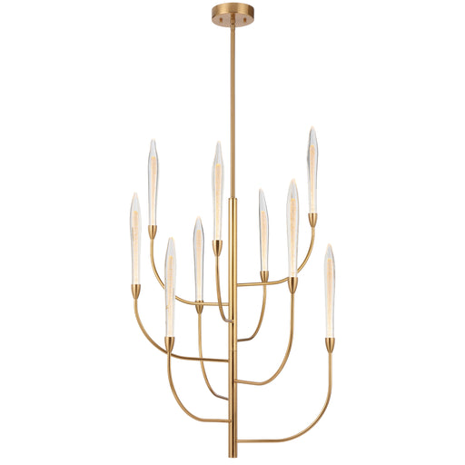 A modern outdoor pendant light with a black finish and a clear glass panel.