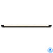 A modern linear LED wall sconce with a black finish and a white diffuser.