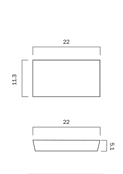 BLOC EXT 5W LED WALL LIGHT