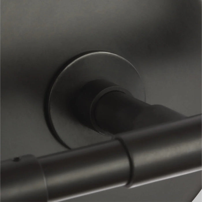 A close-up of a modern aged iron ceiling fan.