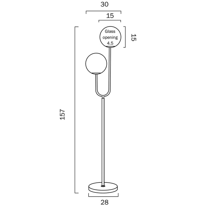 Black floor lamp with a rectangular light panel, full view.