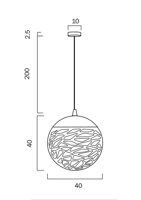 FARINA 30 BALL PENDANT
