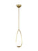 Distressed black and brass modern pendant light with a geometric cage design, angled view.