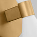 A close-up of a modern matte white circular flush mount light.