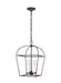 Smoked silver modern chandelier with four horizontal arms and clear glass shades.