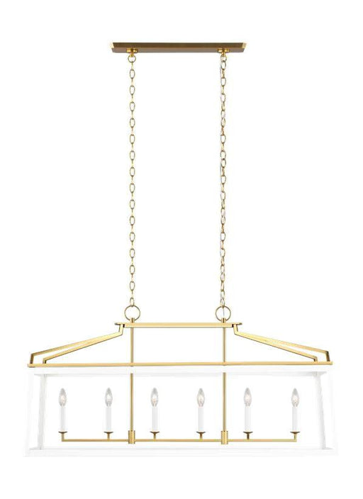 Matte white and distressed black modern ceiling fan with six blades and an integrated light.