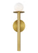 Distressed black and brass modern linear ceiling light with multiple cylindrical shades.
