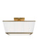 Textured white and brass modern floor lamp with a bell-shaped shade.