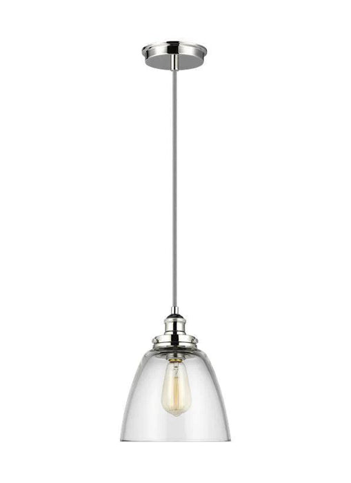 Polished nickel large linear chandelier with multiple clear glass shades.