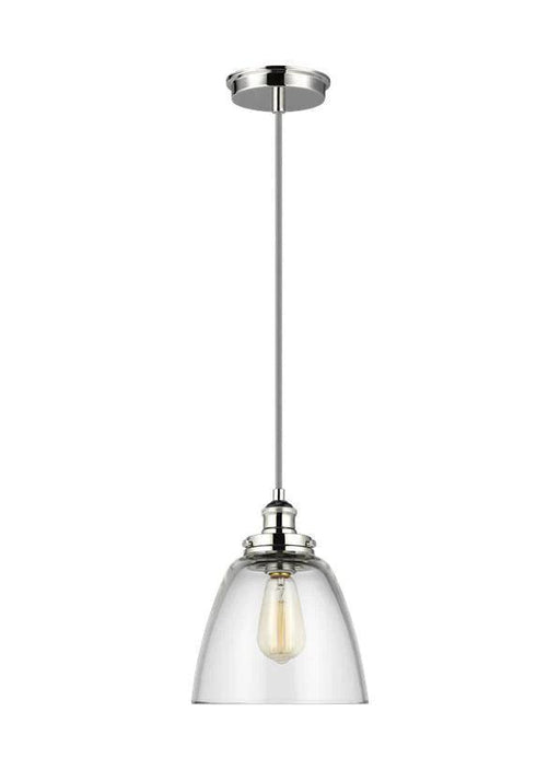 Polished nickel large linear chandelier with multiple clear glass shades.