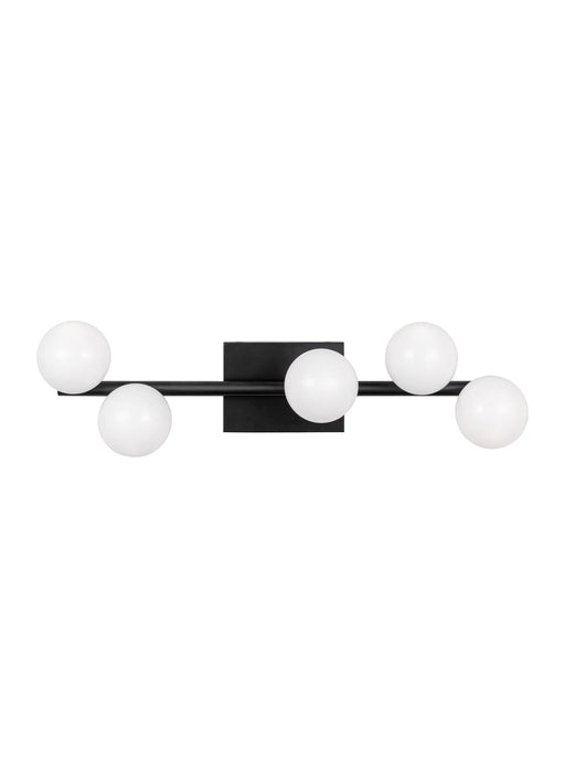 A modern rectangular wall light with a frosted glass diffuser and an aged iron trim.