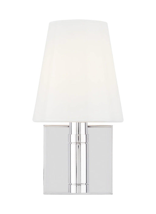 Polished nickel single track light head.