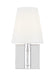 Polished nickel single track light head.