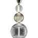 Large, modern wall sconce with a rectangular, metallic frame, side view.
