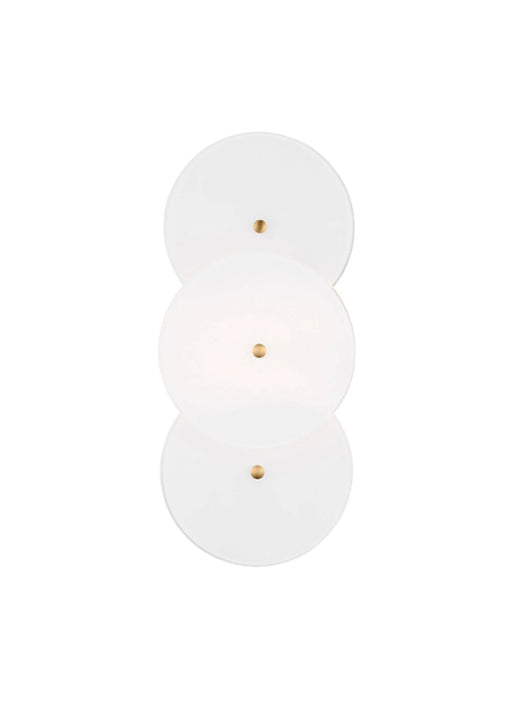 A modern rectangular wall light with a frosted glass diffuser and a brushed steel trim.