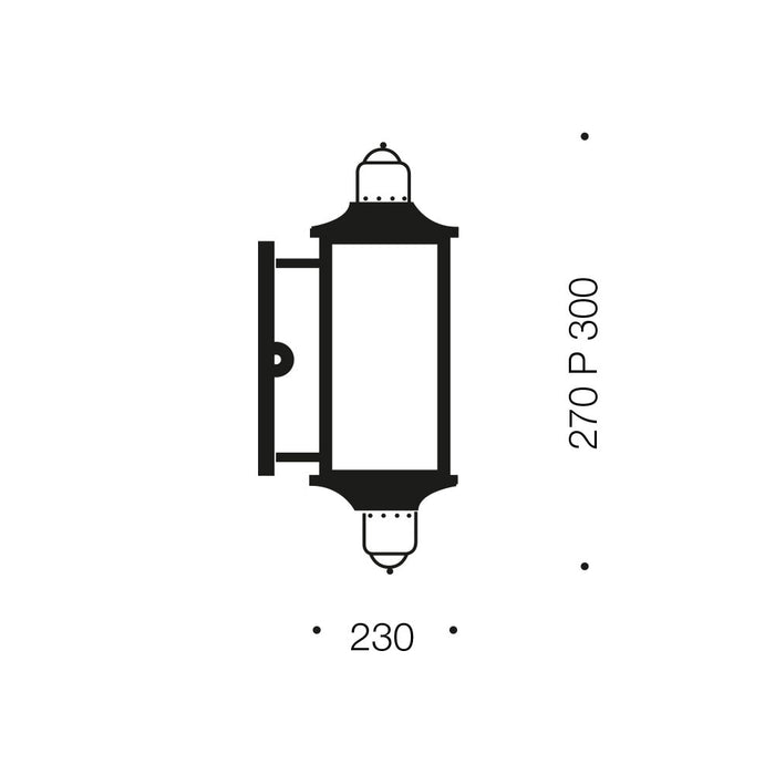 LEEDS EXTERIOR WALL LIGHT