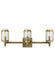 A modern semi-flush mount ceiling light with layered circular rings in a distressed white bronze finish and a white diffuser.