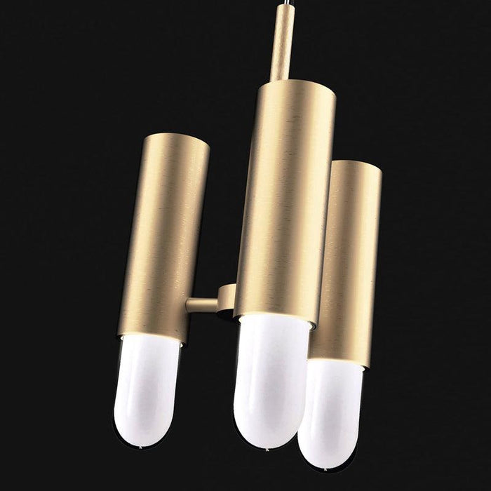 Large, modern wall sconce with a rectangular, metallic frame, side view.