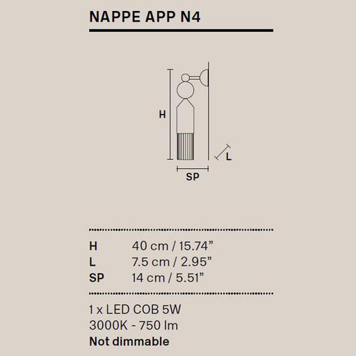 Diagram showing dimensions of a large, organically shaped glass pendant light.