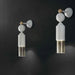 Large, clear glass pendant light with a unique, organic shape.