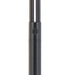 Close-up of the switch on a black floor lamp.