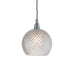 Clear crystal modern chandelier with multiple crystal rods, large size, angled view.