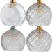 Large, modern chandelier with crystal accents, close-up of crystals.